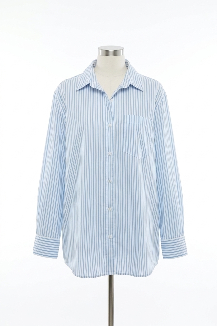 NEW PERFECTWHITETEE avalon cotton poplin slim fit button down shirt in blue